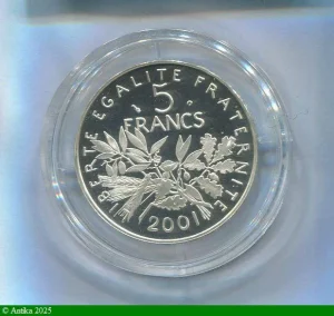 5 FRANCS SEMEUSE EPREUVE Argent