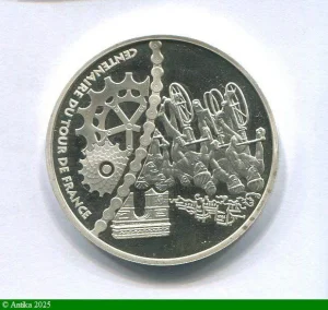 1 1/2 EURO ARGENT MONNAIE DE PARIS 100 ans Tour CHAMPS ELYSEES