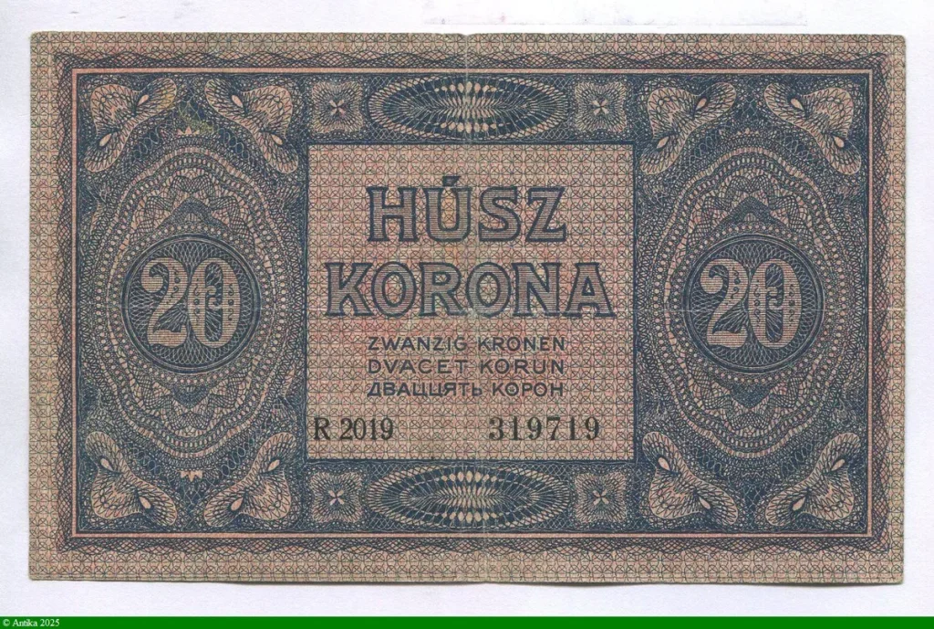20 Korona Jeune femme & 2 Anges RARE