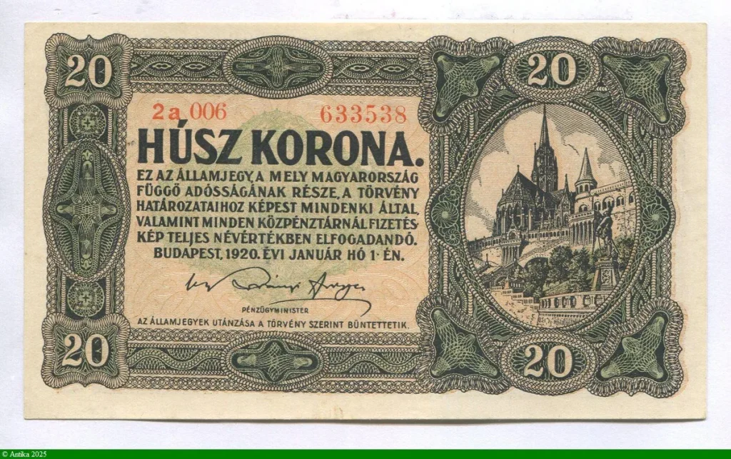 20 Korona Église Mátyás
