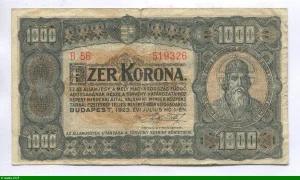 1000 Korona Szent István Király