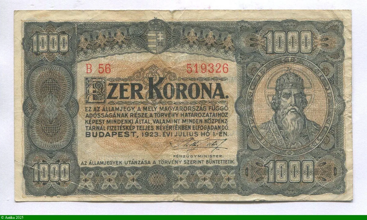 1000 Korona Szent István Király