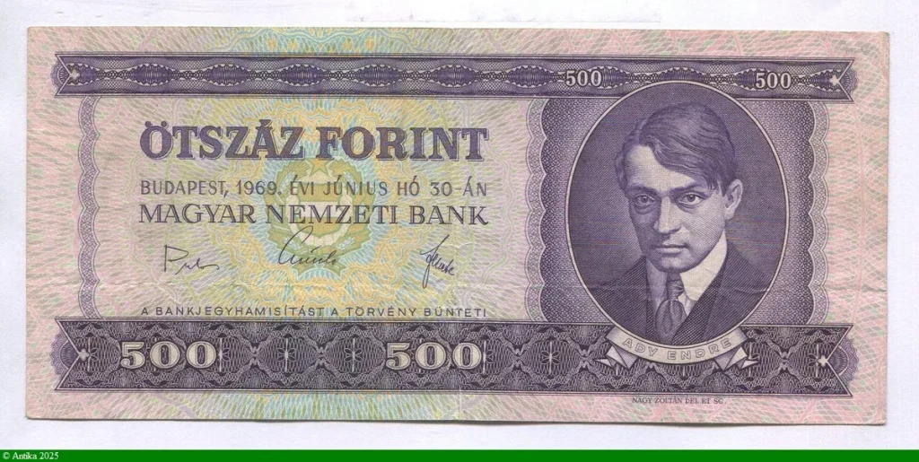 500 Forint Ady Endre