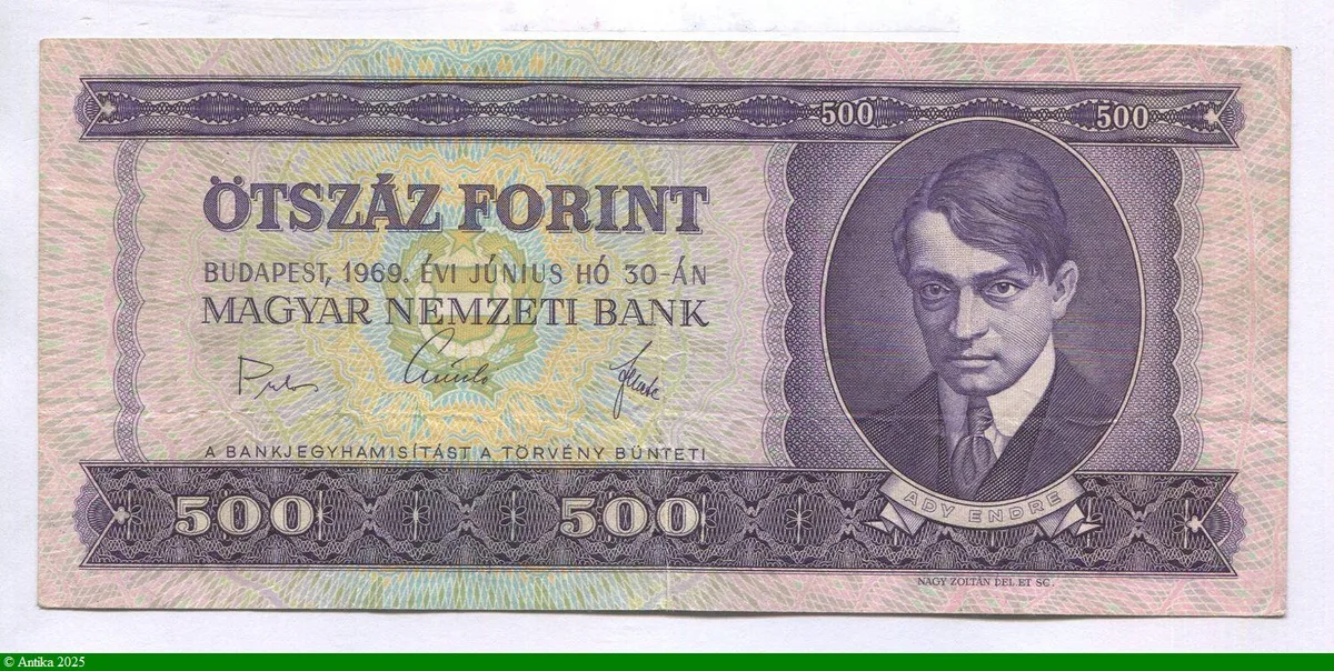 500 Forint Ady Endre