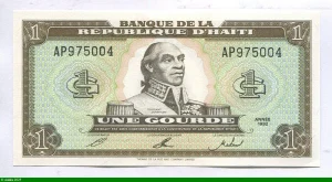 1 Gourde Toussaint Louverture