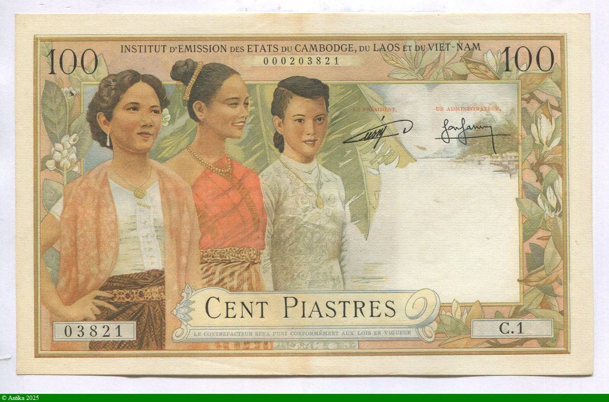 100 Piastres 3 Jeunes Filles Alph C.1 RARETE