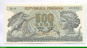 500 Lire Aréthuse Aigle & Serpent