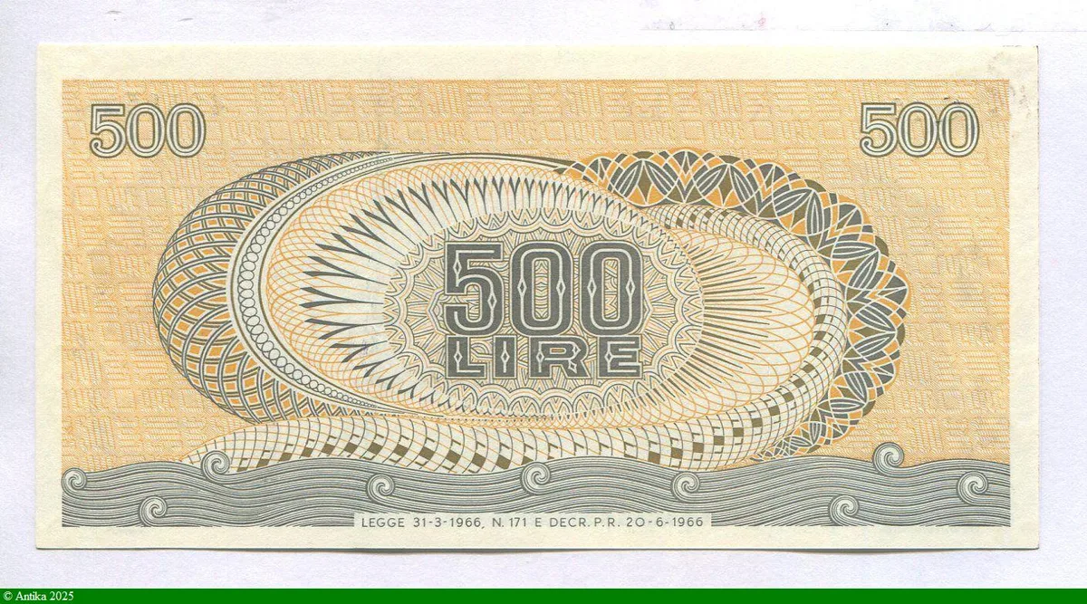 500 Lire Aréthuse Aigle & Serpent