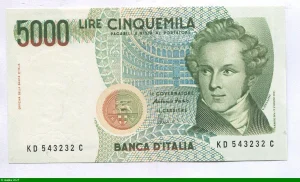 5000 Lire V.Bellini