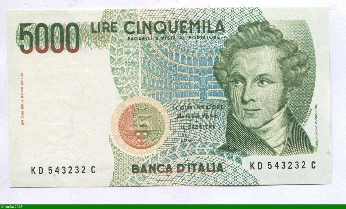5000 Lire V.Bellini