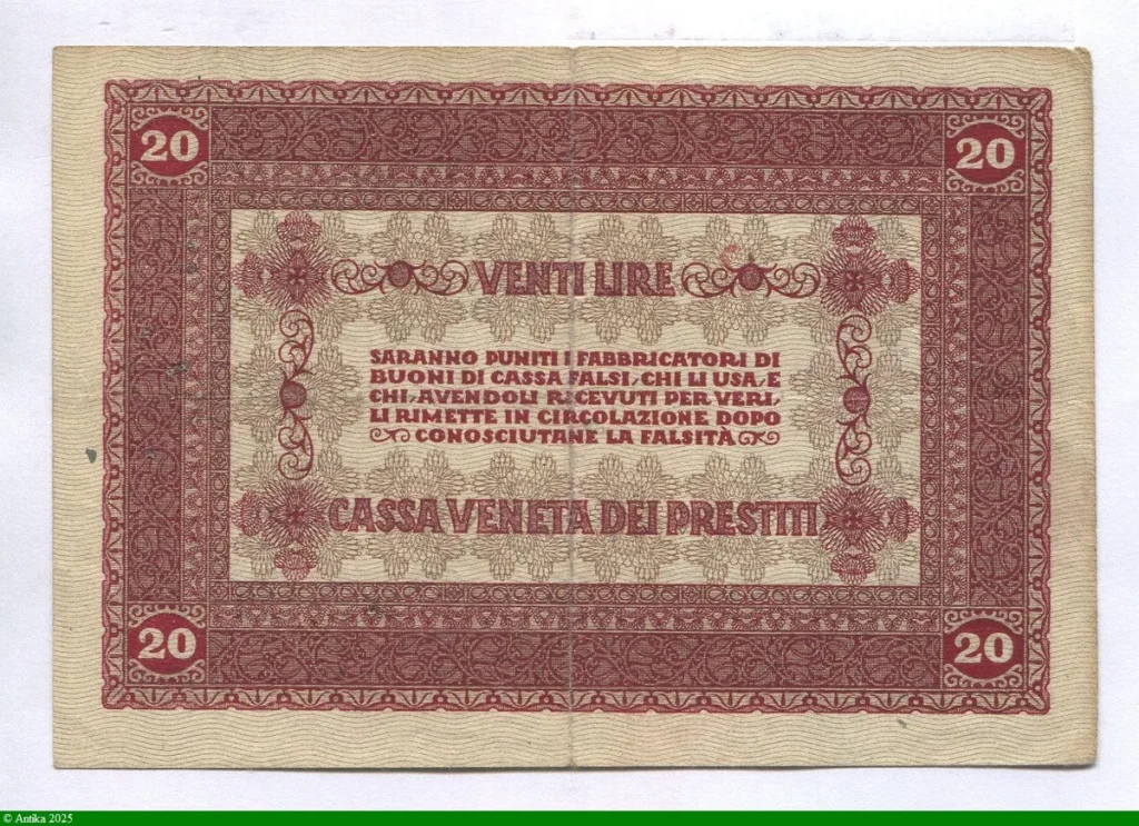 20 Lire Bueno di Cassa Veneta