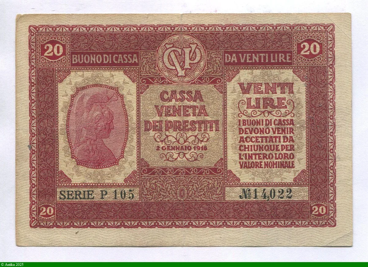 20 Lire Bueno di Cassa Veneta