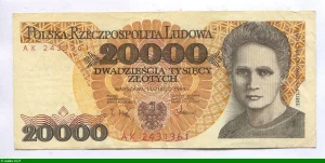 20 000 Zlotych Marie Curie