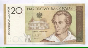 20 Zlotych Commémoratif 200e anniversaire de la naissance de Juliusz Słowacki