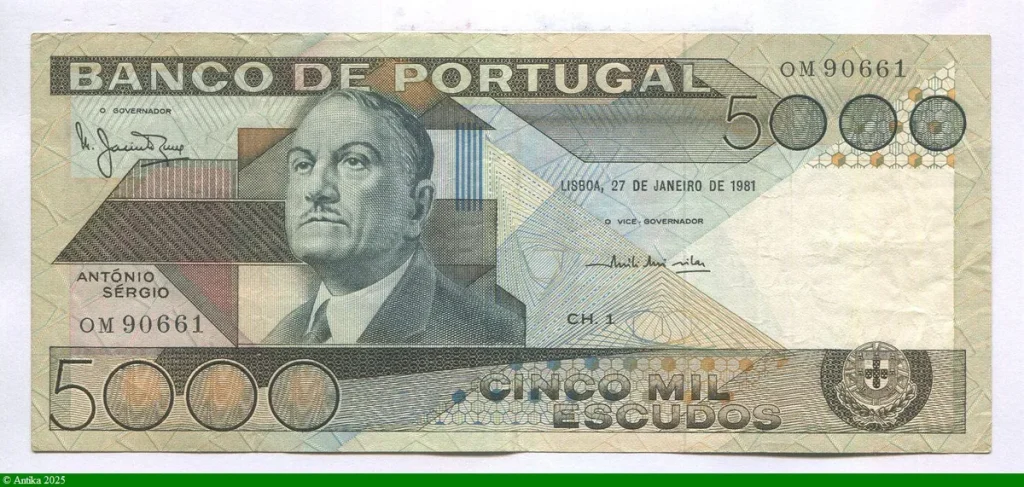 5000 Escudos Antonio Sergio de Sousa PROMO