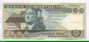 5000 Escudos Antonio Sergio de Sousa PROMO