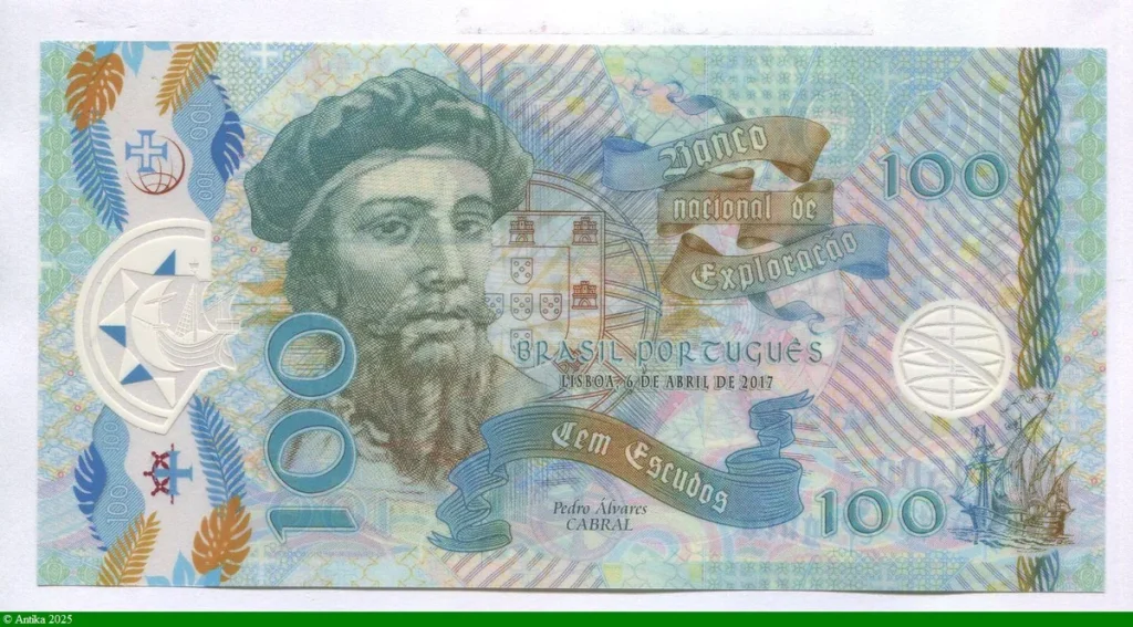100 Escudos Polymère Billet Fantaisie Pedro Alvares Cabral