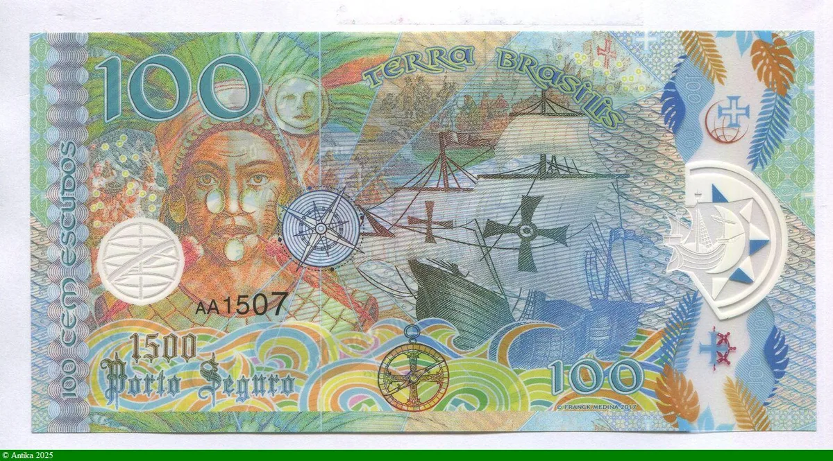100 Escudos Polymère Billet Fantaisie Pedro Alvares Cabral