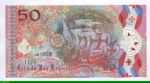 50 Escudos Polymère Billet Fantaisie Bartoloeu Dias
