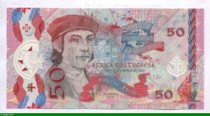 50 Escudos Polymère Billet Fantaisie Bartoloeu Dias