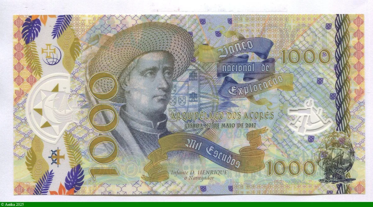 1000 Escudos Polymère Billet Fantaisie Infante D.Henrique