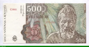 500 Lei Constantin Brancusi