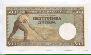 500 Dinara Fermier semant des graines