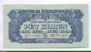 5 Korun Bleu SPECIMEN