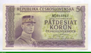 50 Korun Milan R.Stefanik RARETE
