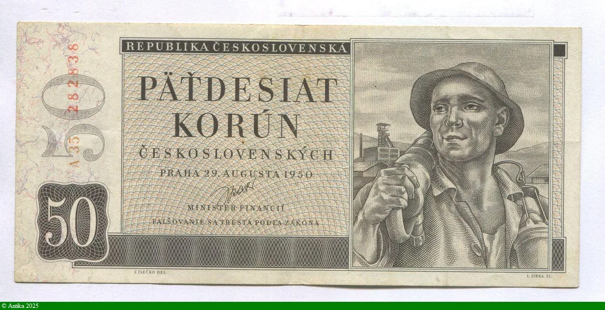 50 Korun Mineur Joli Billet
