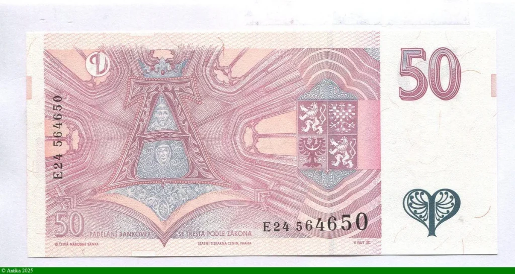 50 Korun Sainte Agnès de Bohème
