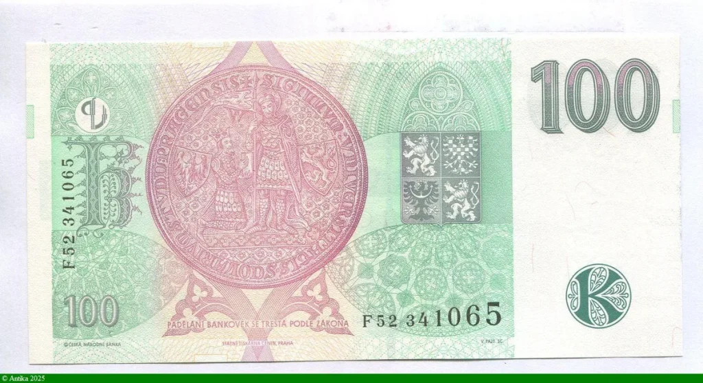 100 Korun Roi Karel IV