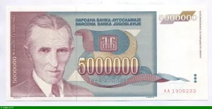 5 000 000 Dinara Nikola Tesla,
