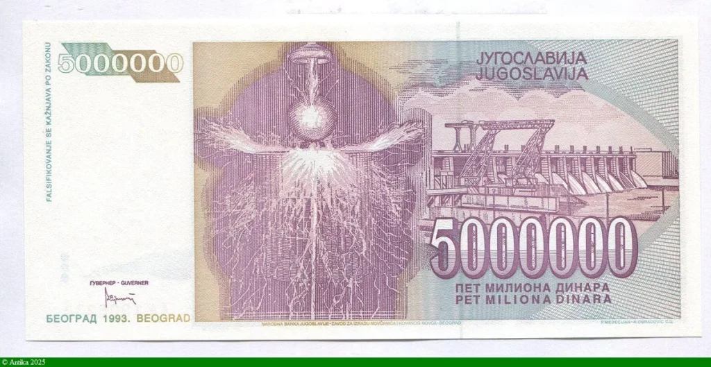 5 000 000 Dinara Nikola Tesla,