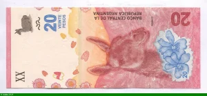 20 Pesos Guanaco & Fleurs Série B * * *