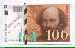 100 FRANCS CEZANNE -Type 1997