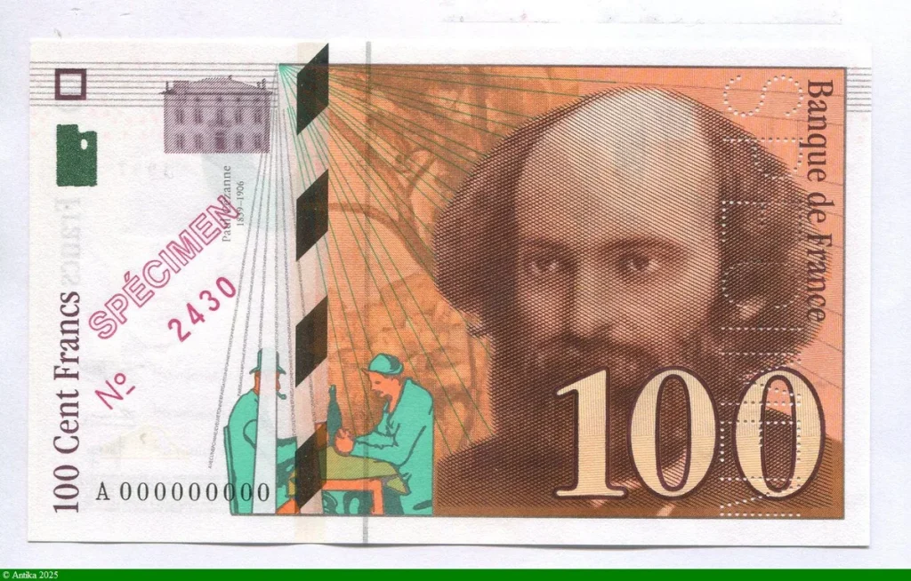 100 FRANCS CEZANNE -Type 1997