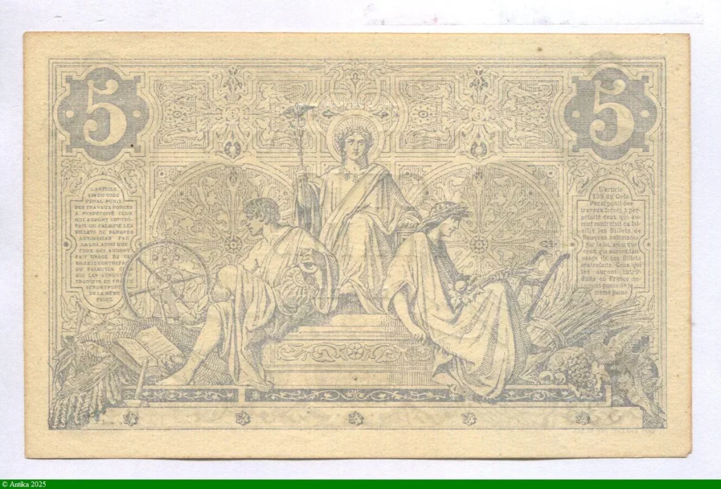 5 FRANCS NOIR - Type 1871