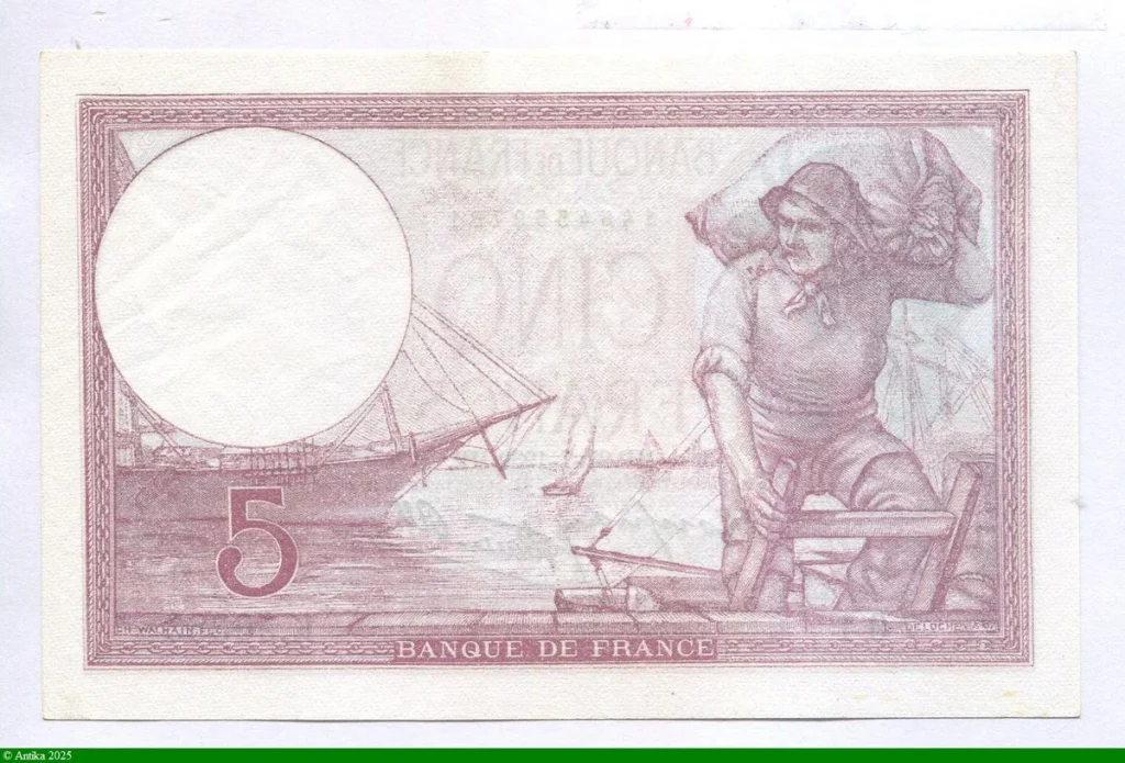5 FRANCS VIOLET - Type 1917 modifié