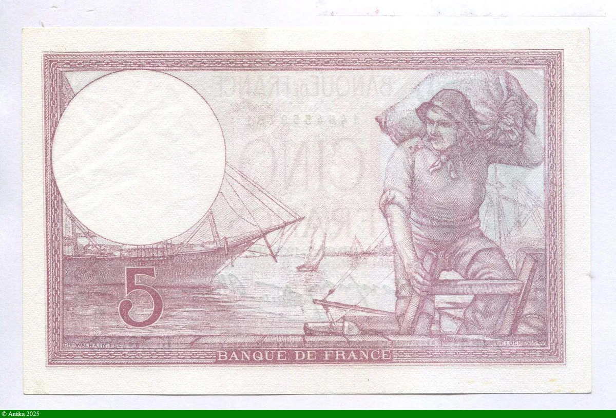 5 FRANCS VIOLET - Type 1917 modifié