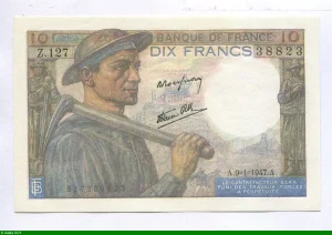 10 FRANCS MINEUR - type 1941