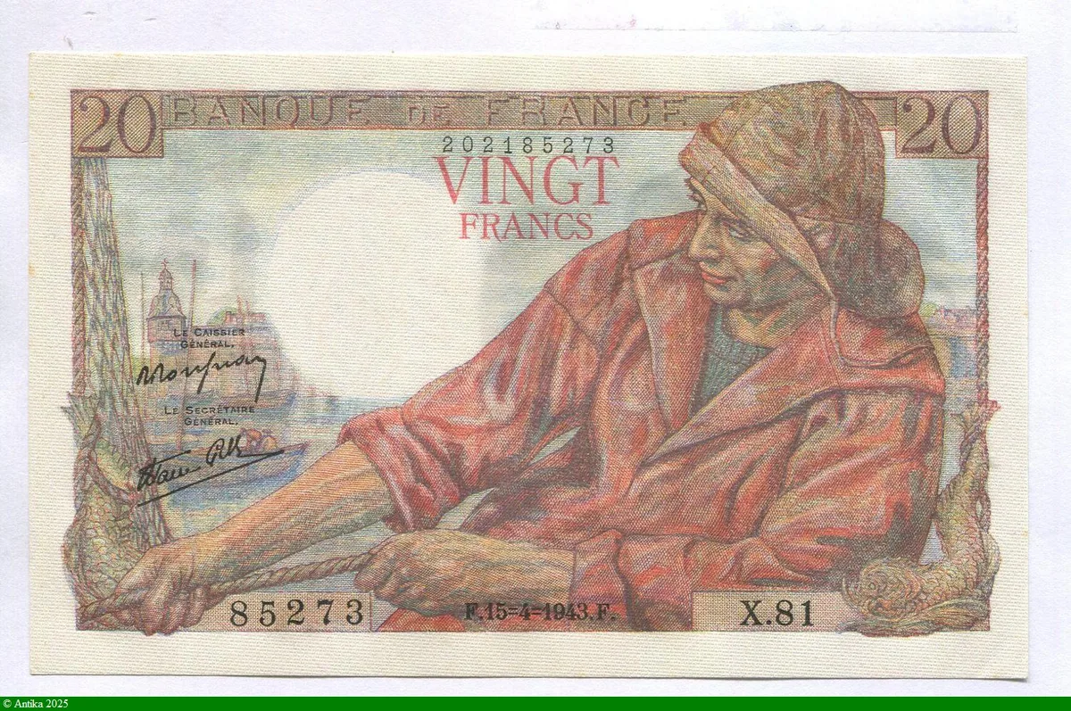 20 FRANCS PECHEUR - Type 1942