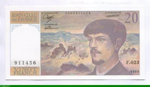 20 FRANCS DEBUSSY - Type 1980