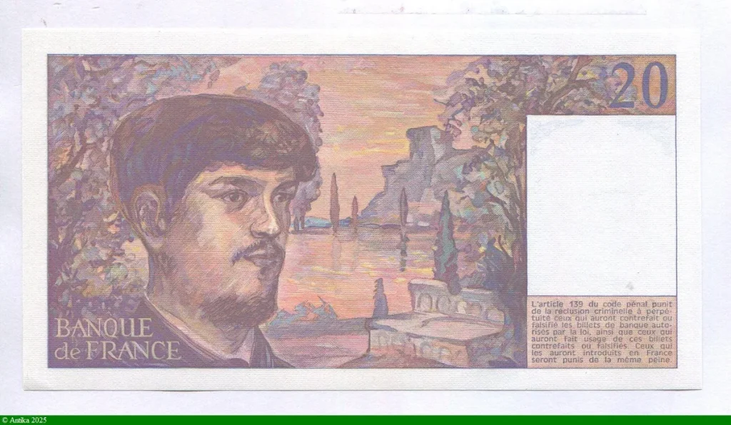 20 FRANCS DEBUSSY - Type 1980