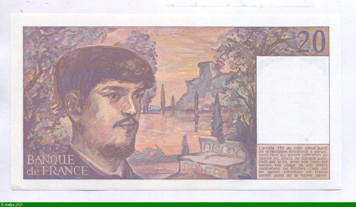 20 FRANCS DEBUSSY - Type 1980