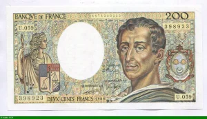 200 FRANCS MONTESQUIEU -Type 1981