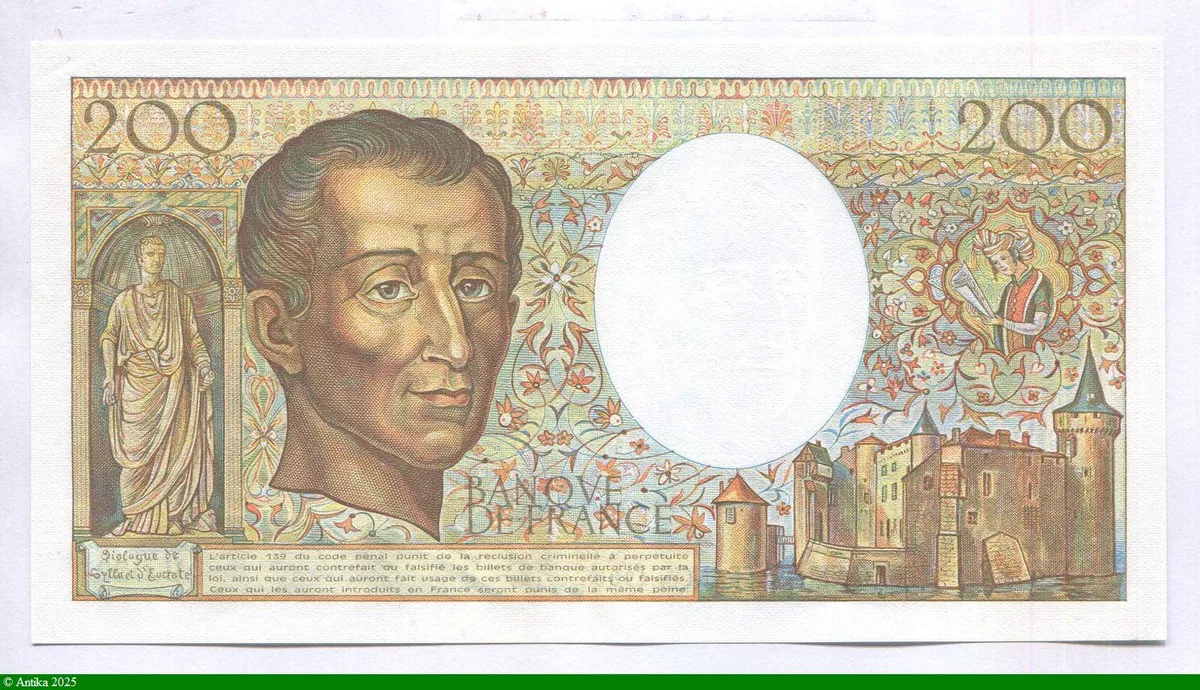 200 FRANCS MONTESQUIEU -Type 1981