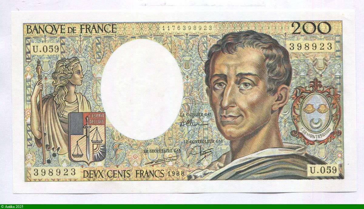 200 FRANCS MONTESQUIEU -Type 1981