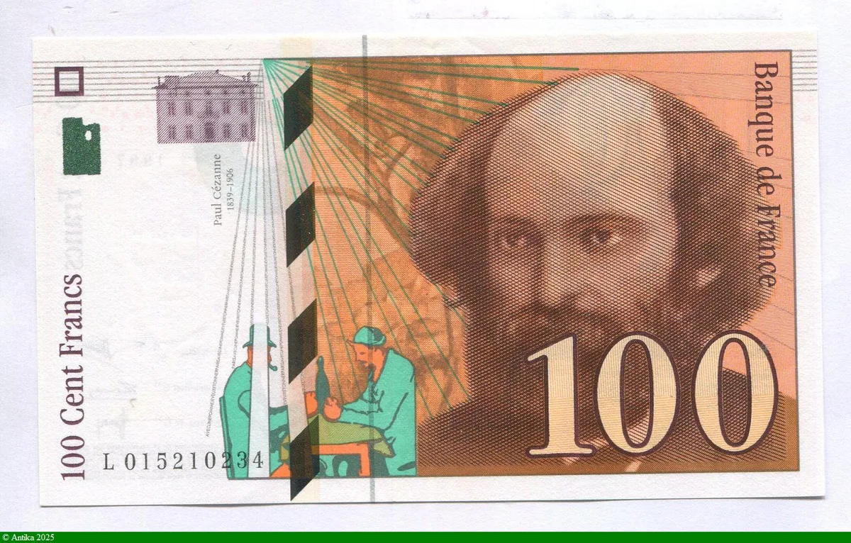 100 FRANCS CEZANNE -Type 1997