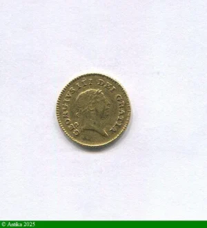 1/3 GUINEE GEORGES III Londres 2,79 gr RARE